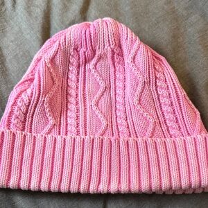 Free People Cozy Pink Knit Beanie